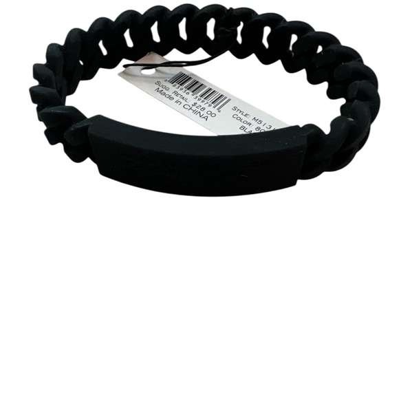 Marc By Marc Jacobs Jewelry - NWT Marc by Marc Jacobs Black Silicone Chain Bracelet